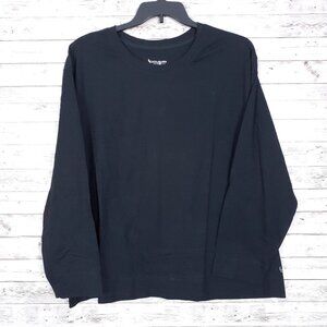 New Koolaburra by UGG Womens Tee T Shirt 2X Long Sleeve Top Black 403A